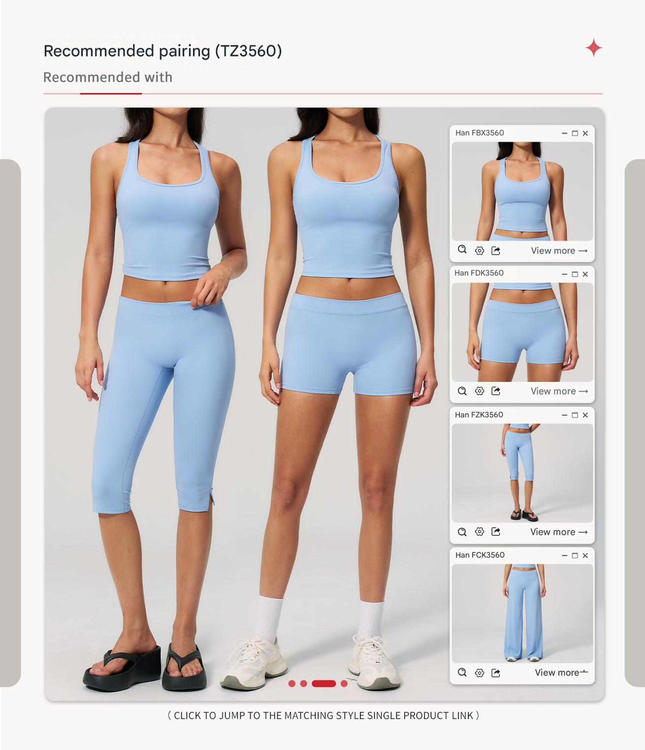 Women's Black High Waist Capri Yoga Leggings - 图片 4